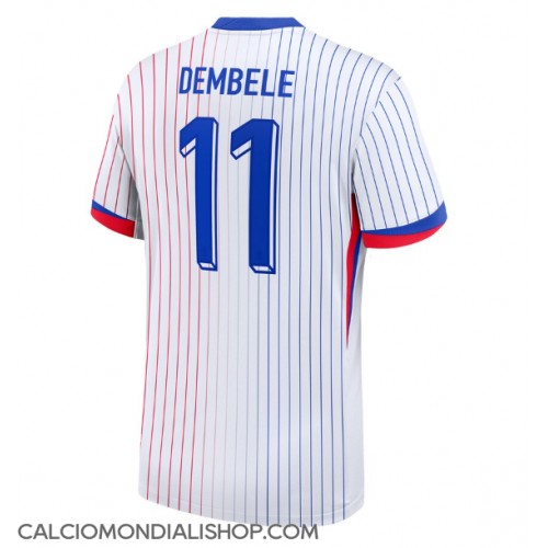 Maglie da calcio Francia Ousmane Dembele #11 Seconda Maglia Europei 2024 Manica Corta